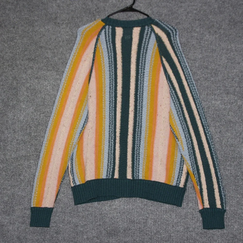 BDG Striped‎ Button Up Cardigan Sweater Multicolored Women's M